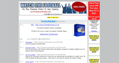 Desktop Screenshot of freesoccerstreams.com